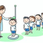 学校健診身長の測定